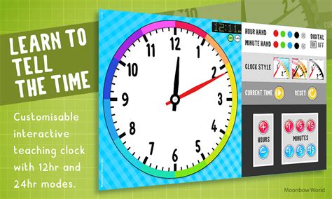 analog clock online manipulative|Telling the Time – Interactive Teaching Clock Tool .